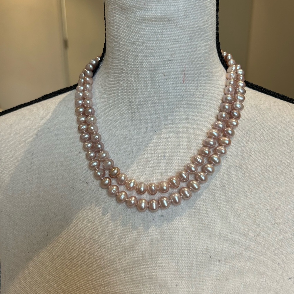 Source Unknown Pink Double-Strand Necklace